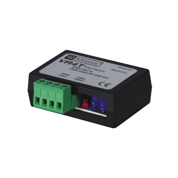 CONVERTER, 24VDC IN TO 12VDC, 3 AMP OUT, SPRING TERMINALS, , Altronix, Mfr#: VR4T